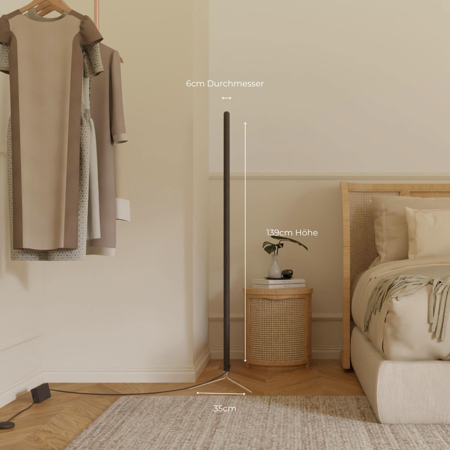 Levana design vloerlamp