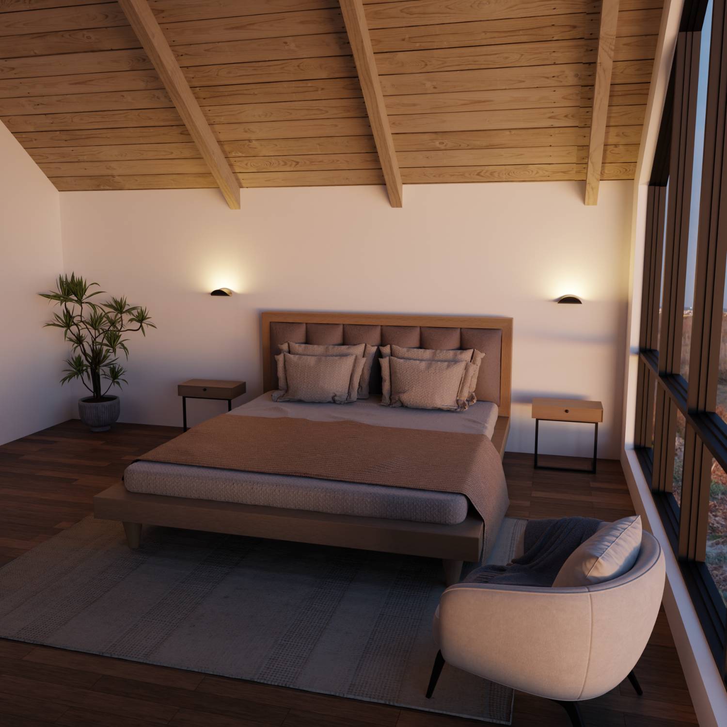 Velu wandlamp
