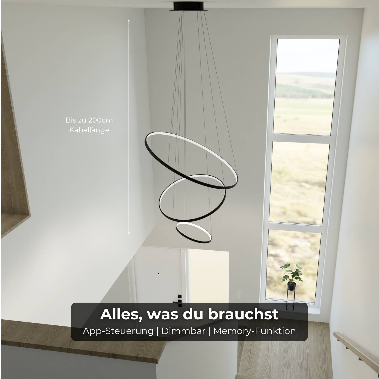 B-Ware: Omeva Designer Ring Pendelleuchte