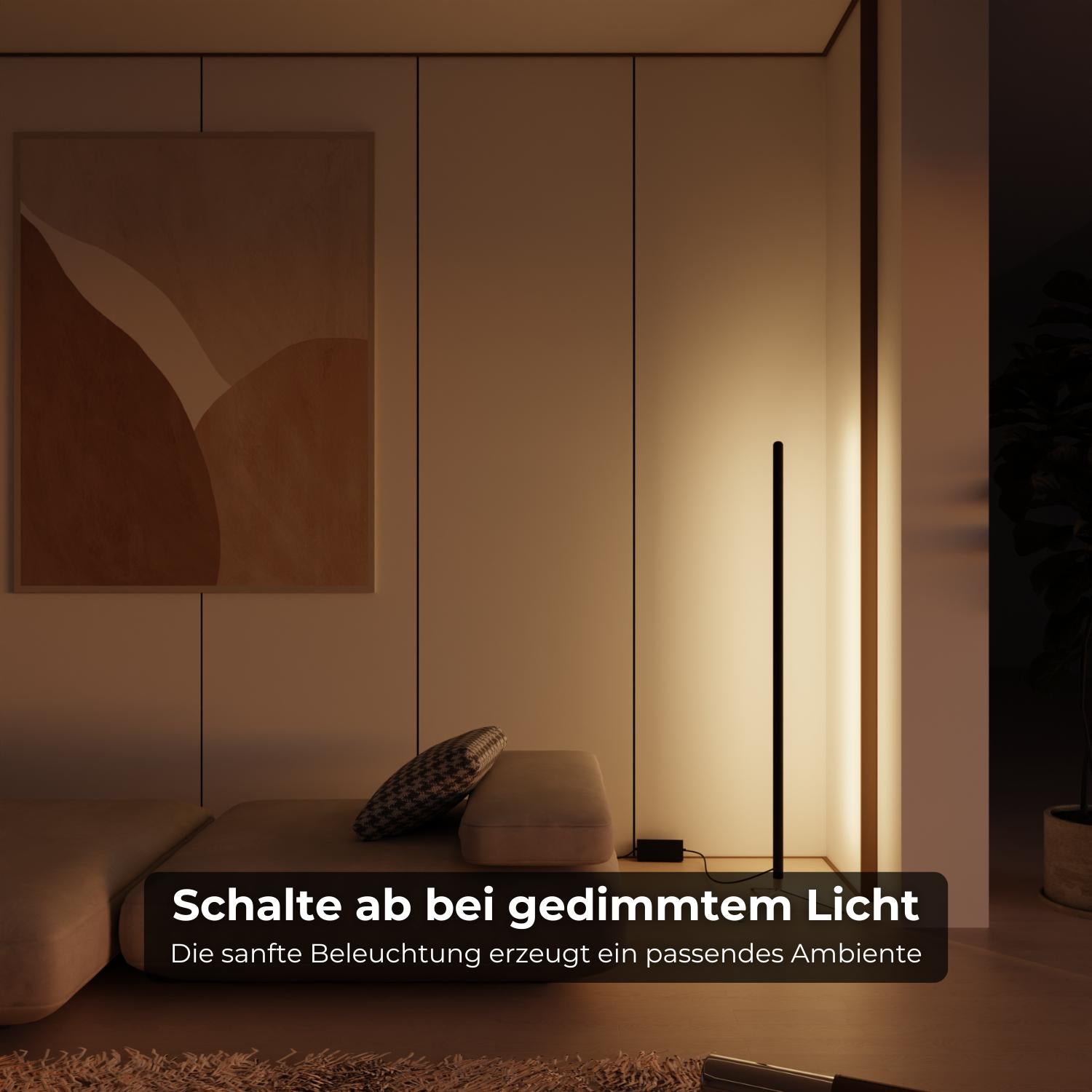 LED Stehlampe für Wohn Wandstrahler dimmbar & Esszimmer