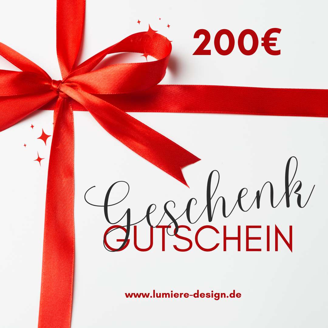 LUMIÈRE Design | Geschenk Gutschein