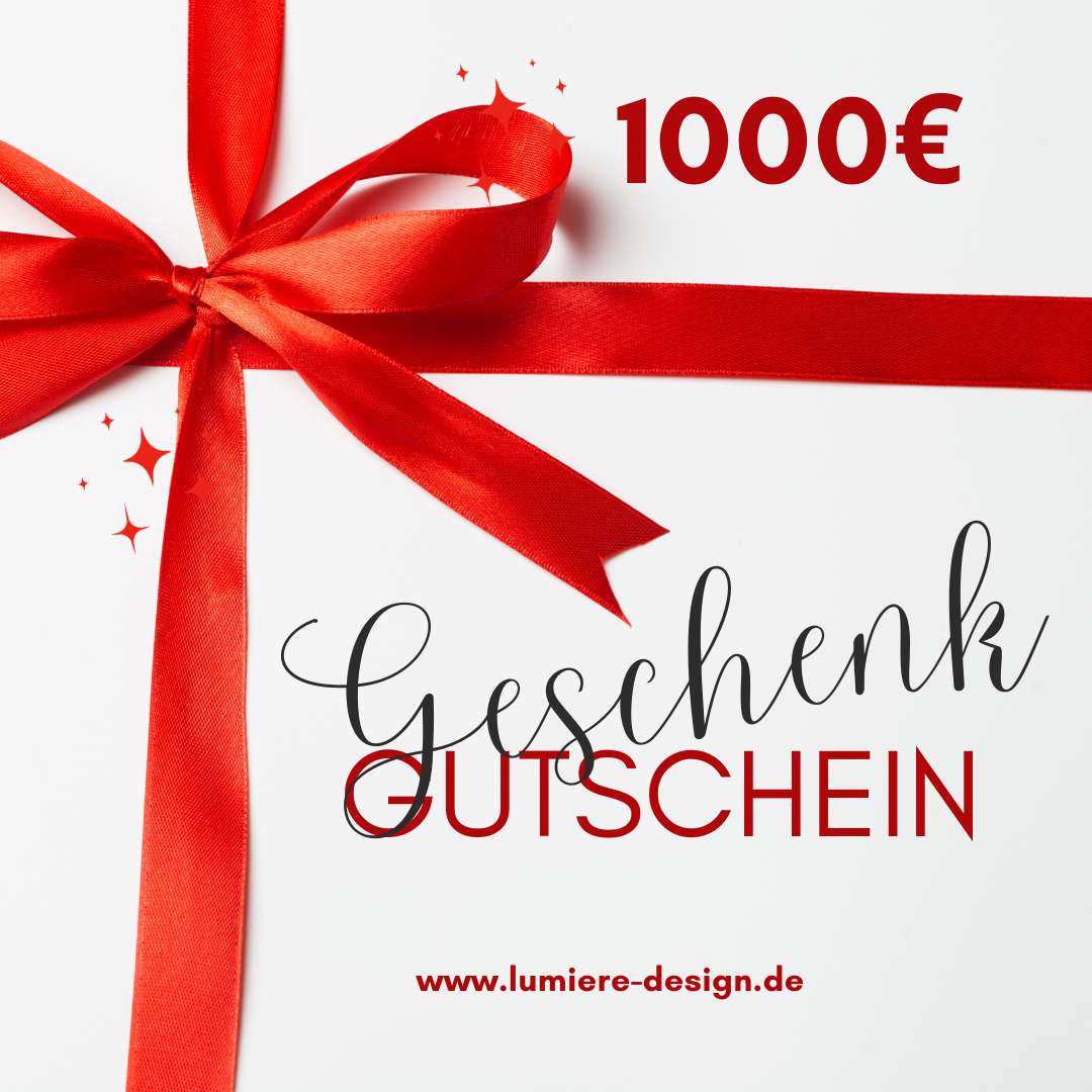 LUMIÈRE Design | Geschenk Gutschein